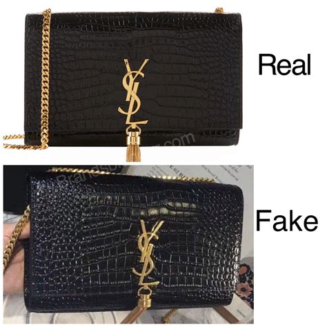 fake ysl bag vs real wallet on chain|real ysl card bag.